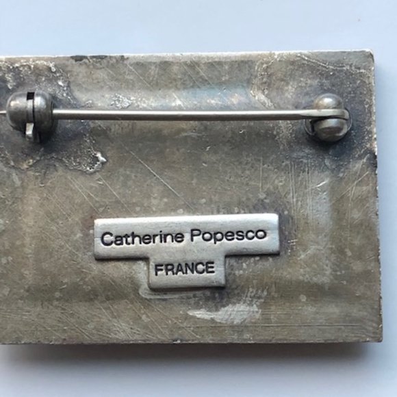 Brooch and matching earrings ( can sell seperate) - Picture 3 of 5